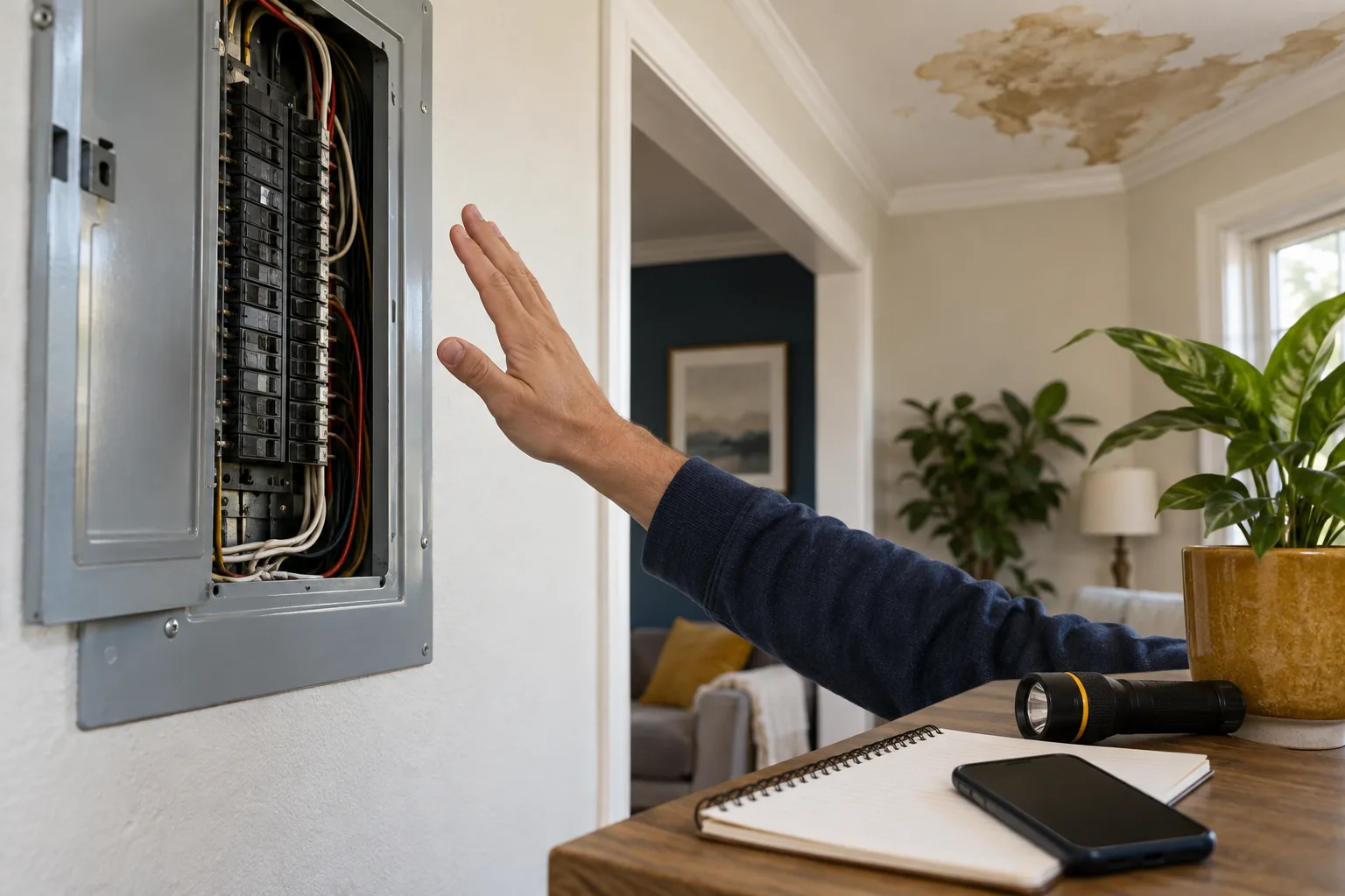 A safe household observation leading to a professional assessment.